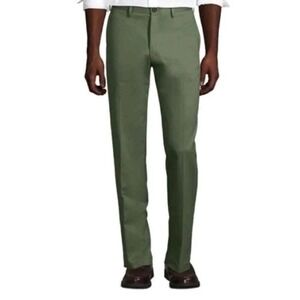 NEW Lands' End Men's Size 40X31 Traditional Fit Chino Pants Forest Moss